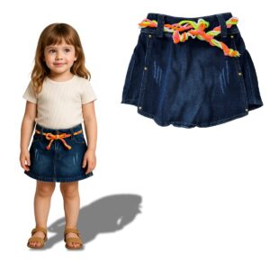 Short Saia Jeans Infantil