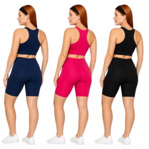 Conjuntos Femininos Academia Top e Short Fitness